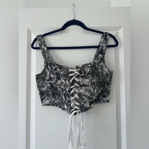 printed corset top